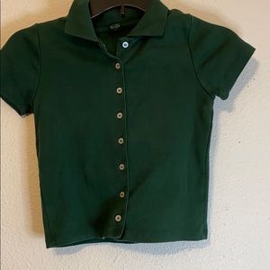 brandy button down top